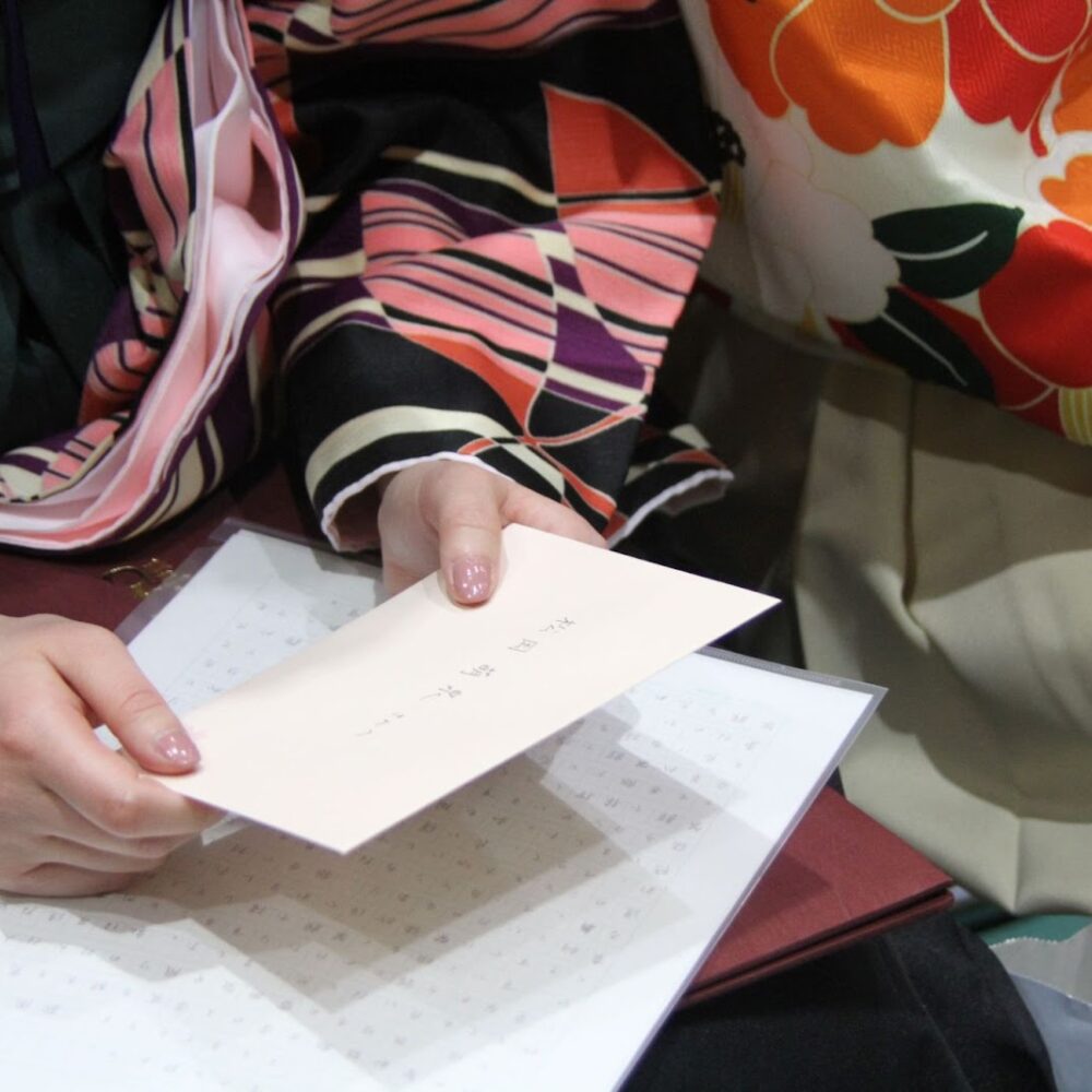 担任からの、手紙 （卒業式：2年生）